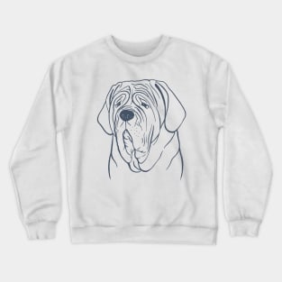 Neapolitan Mastiff (Beige and Blue-Gray) Crewneck Sweatshirt